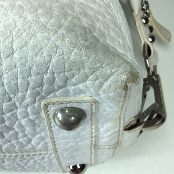 Rafe New York Pebble Leather White Satchel Handbag - Picture 12 of 16